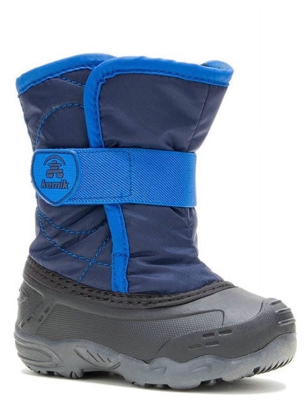 Kamik Toddler Navy and Bright Blue Waterproof Snow Boot Size 6